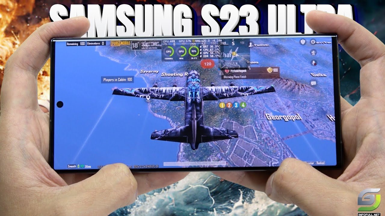 Samsung Galaxy S23 Ultra test game PUBG Mobile 120 FPS 2024 | Snapdragon 8 Gen 2