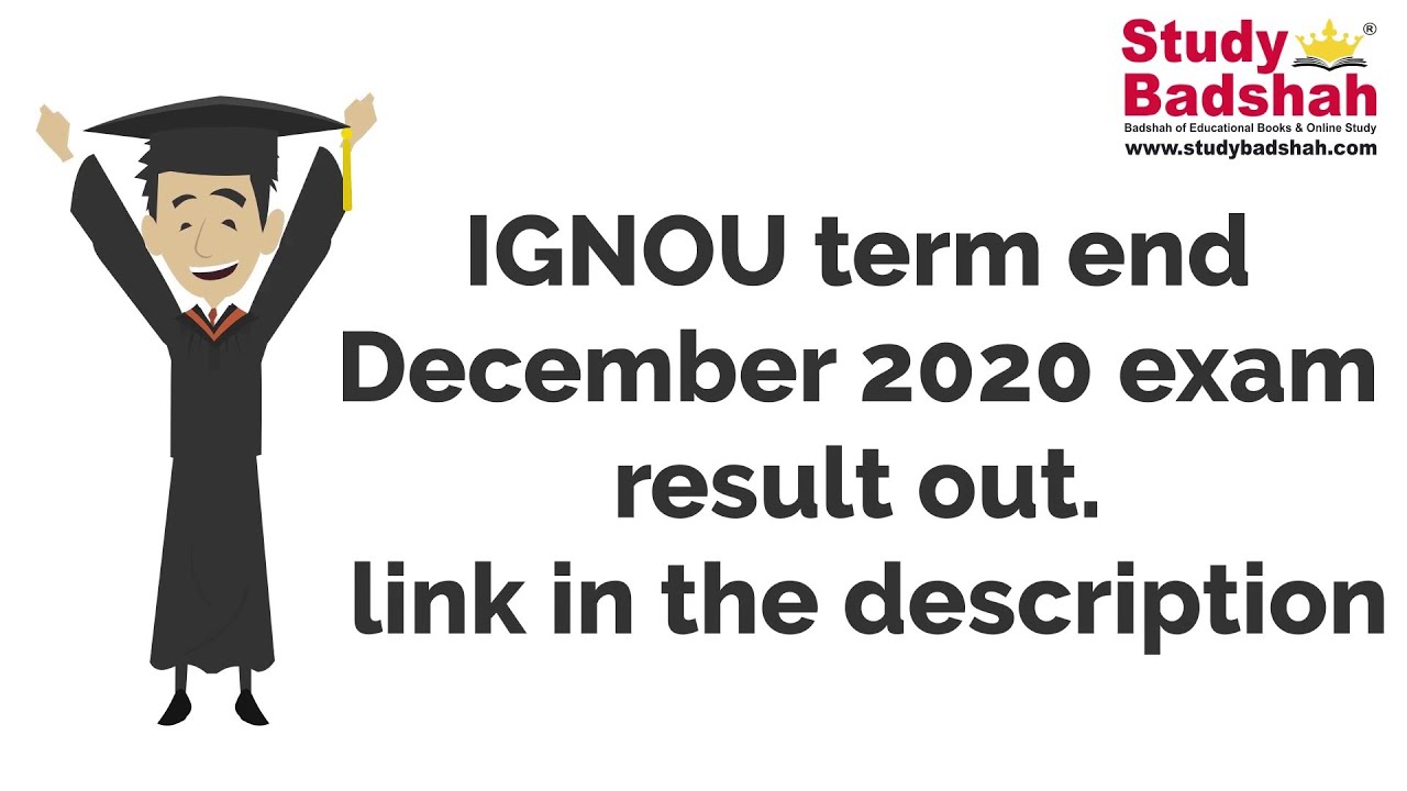 IGNOU December 2020 Term End Examination result out. All the best students!!👍