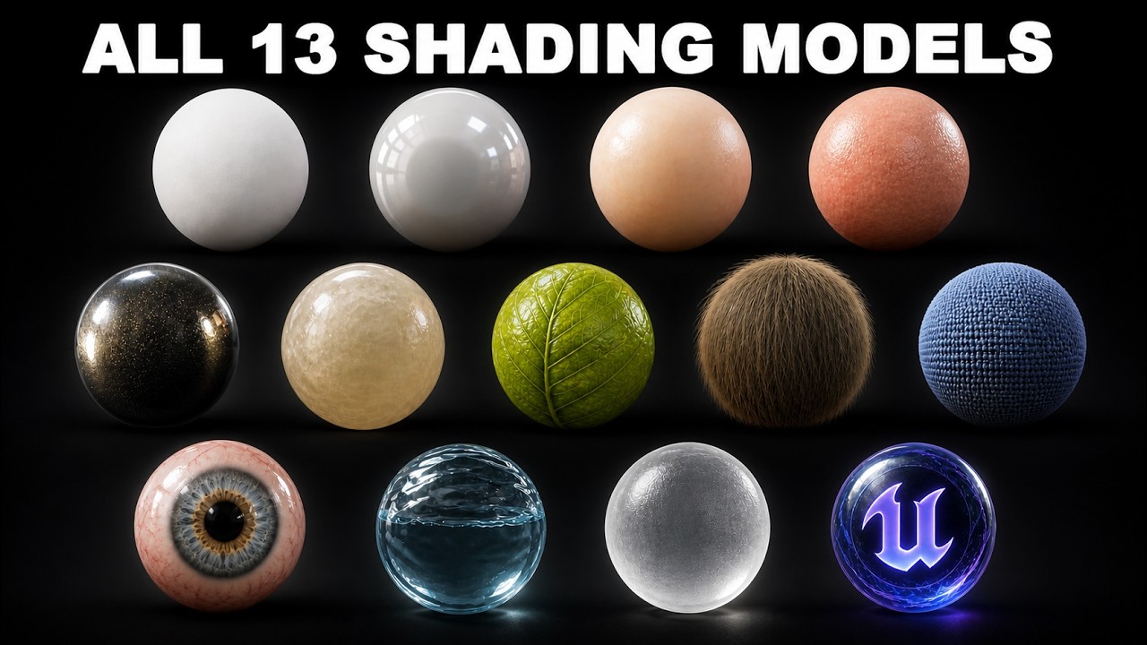 All 13 Material Shading Models in Unreal Engine Explained In 5 Minutes