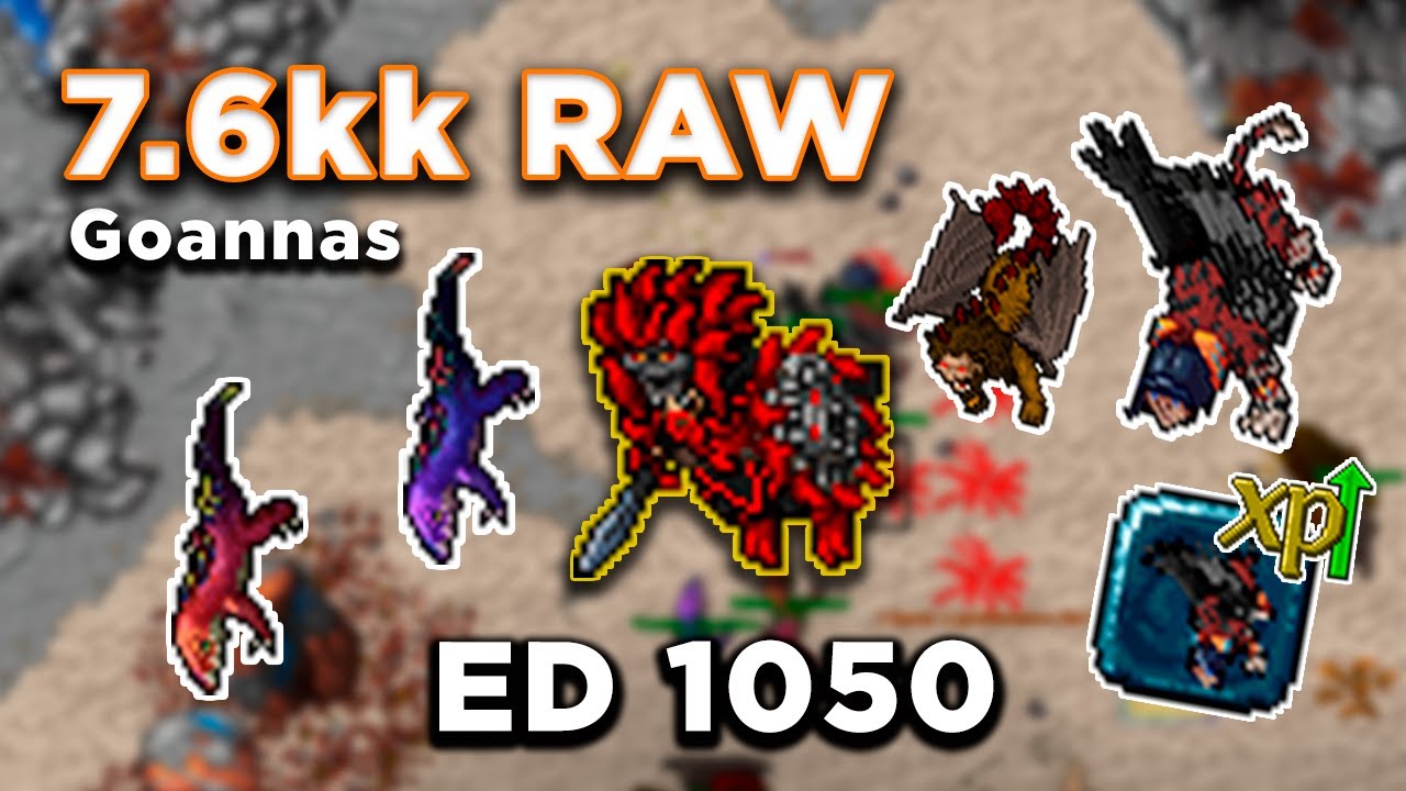 Solo ED 1050 - 7.6 kk Raw + 1.4kk Profit - Goannas Issavi - Tibia