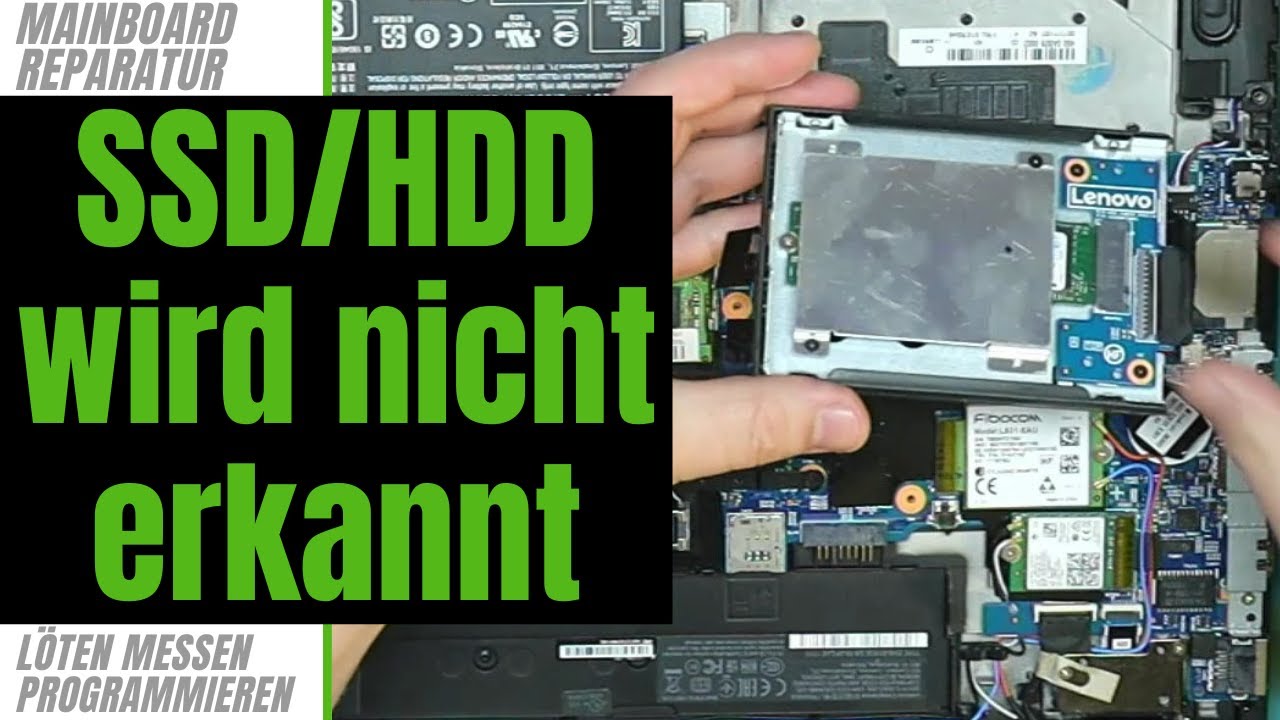 Lenovo ThinkPad T470/T570/P51S/P52S/T480/T580 SSD wird nicht erkannt
