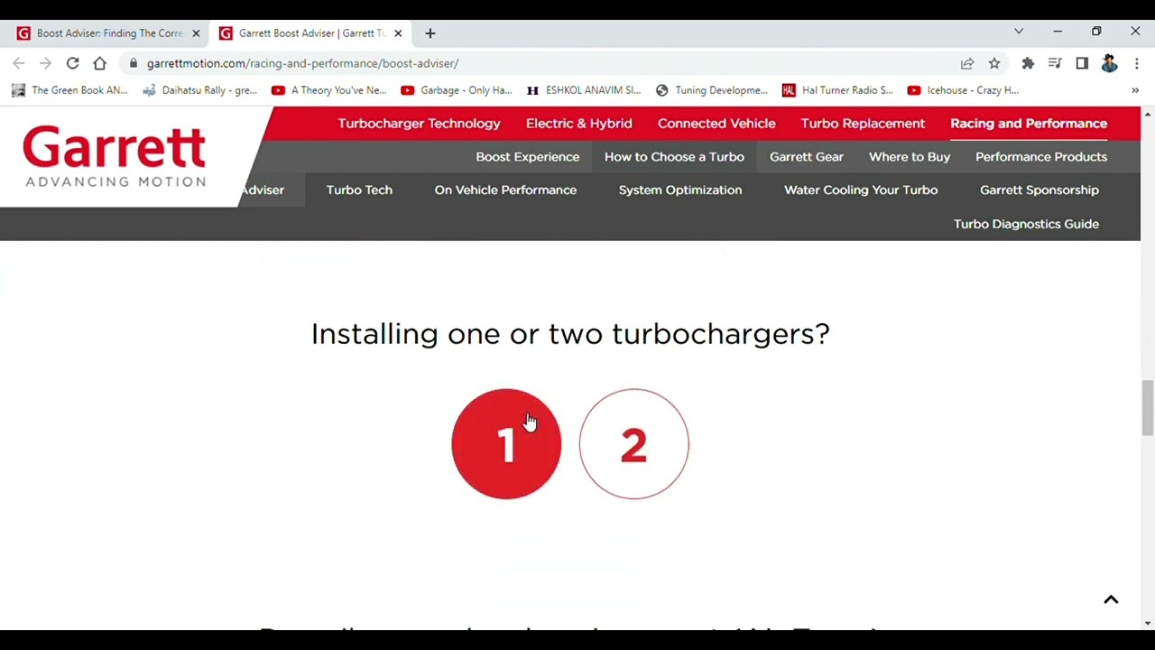 Garrett Turbo How to use Boost Advisor to select the right Turbo for your engine