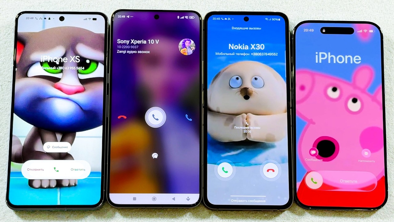 Pixel 8 Pro vs Xiaomi 14 Ultra vs Samsung Z Flip 6 vs iPhone 17 AIR Incoming Call at the Same Time