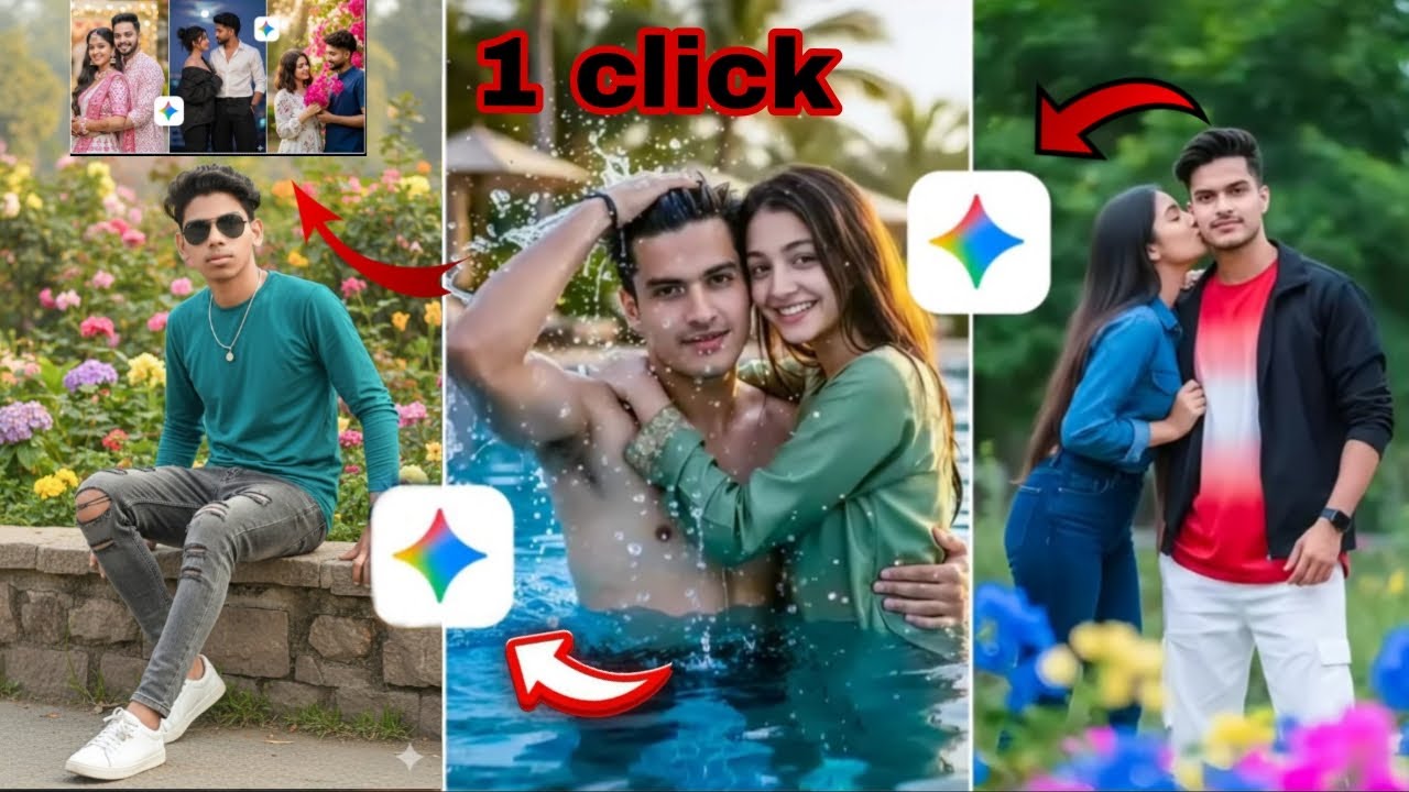 Trending boy girl & couple ai photo prompts 2026 | Ai se photo kaise banaye | Gemini photo edit