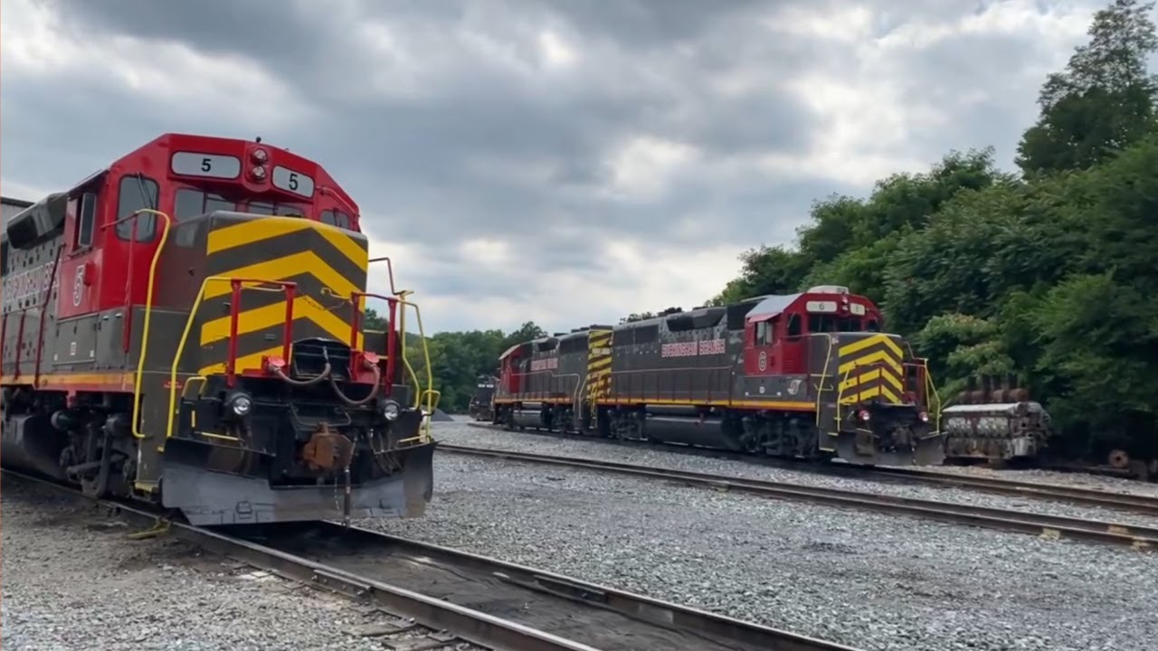 A look a CSX and NS yards in Hagerstown MD and the Buckingham Branch at Staunton VA