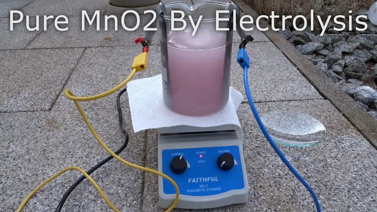Pure MnO2 Made By Electrolysis (Oxidation Of MnSO4)