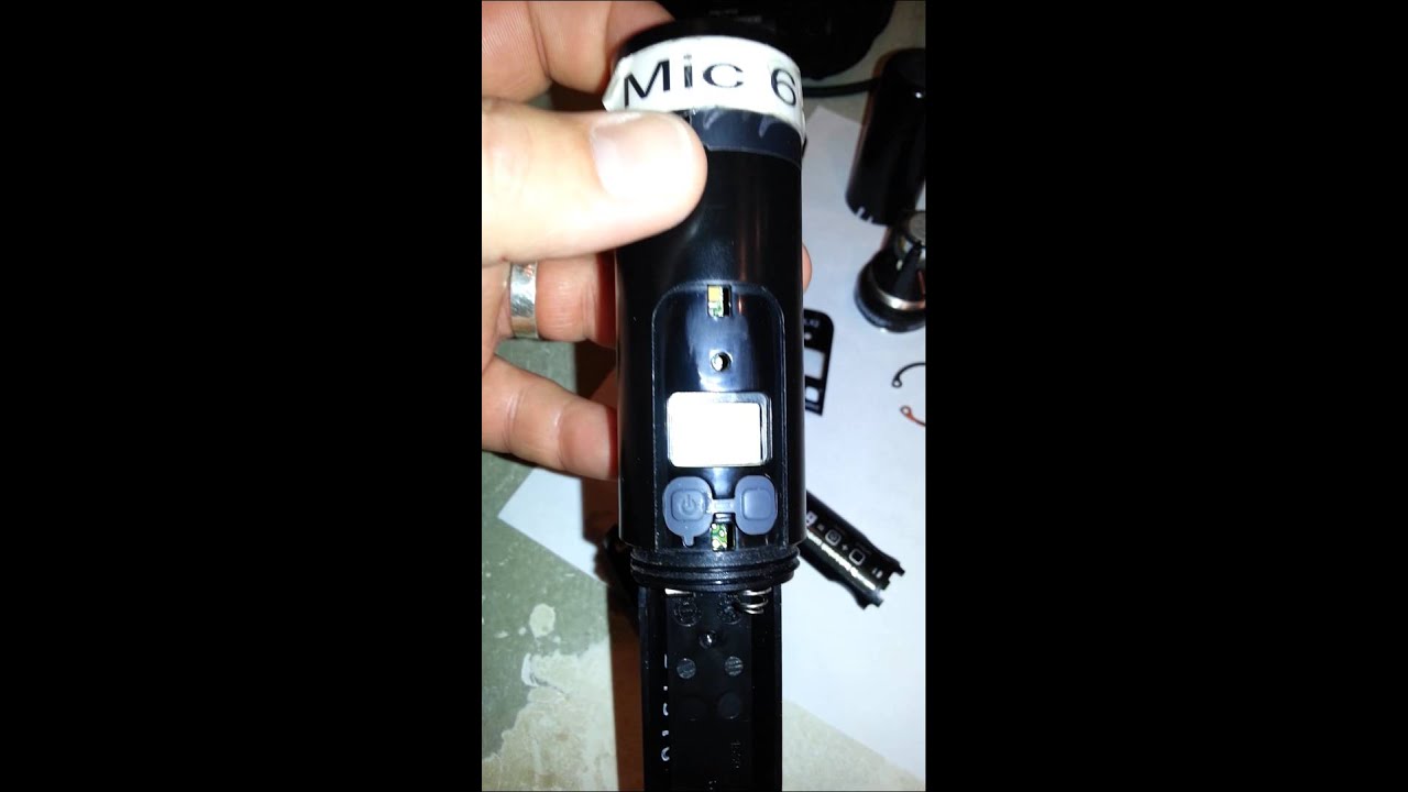 Shure Beta 87a wireless mic assembly