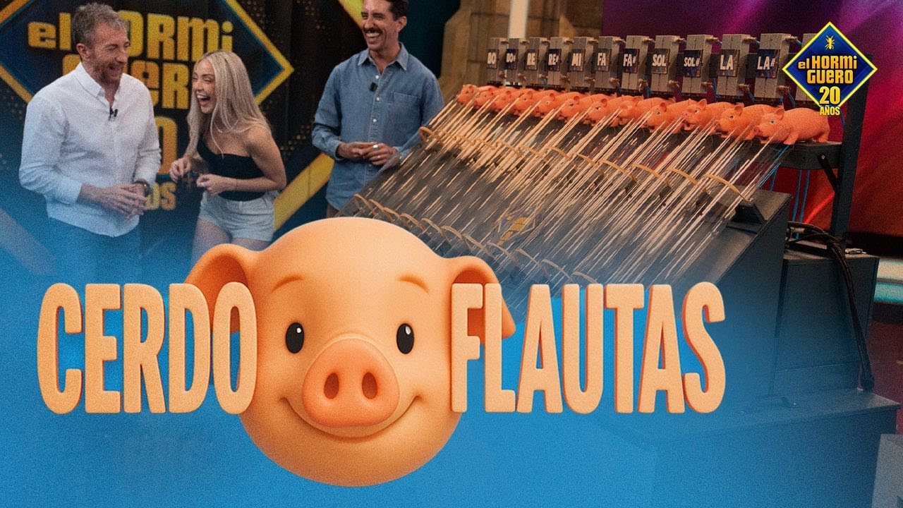 El equipo de ciencia crea el invento musical revolucionador: el “Cerdoflautas” - El Hormiguero