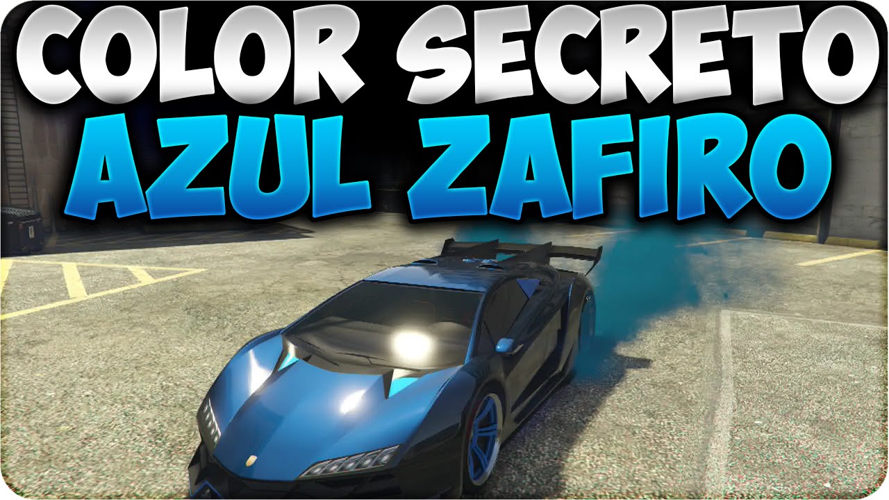 GTA 5 ONLINE 1.18 - COLOR SECRETO AZUL ZAFIRO - COLORES OCULTOS - GTA V ONLINE 1.18