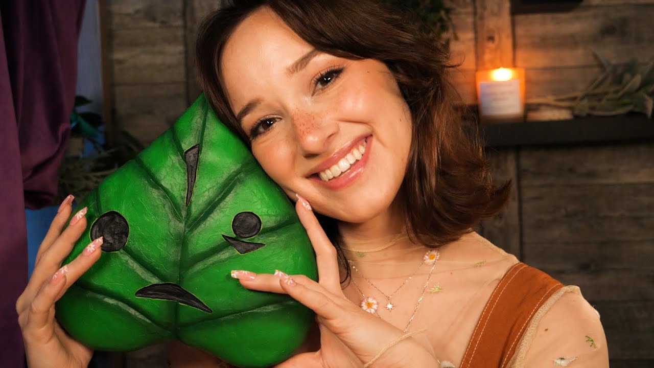 ASMR Korok Themed Show& Tell 🌿 | Acrylic Nail Taps, Rain Sounds 🌦️| FIRST TIME I'VE EVER DONE THIS??
