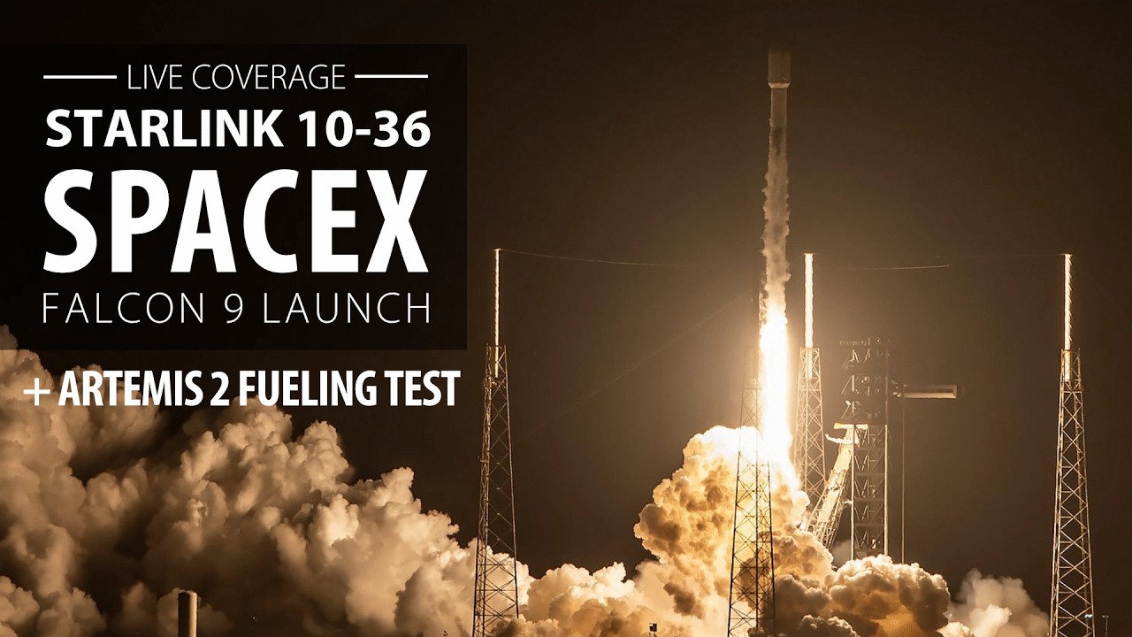 SpaceX Falcon 9 rocket to land near Bahamas on Starlink mission / Artemis 2 fueling test