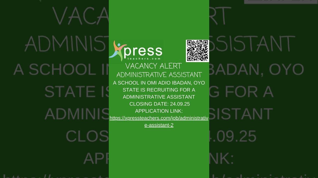 PT2 - OYO STATE TEACHING VACANCIES  #jobs #teachingopportunities #xpressteachers #teachers