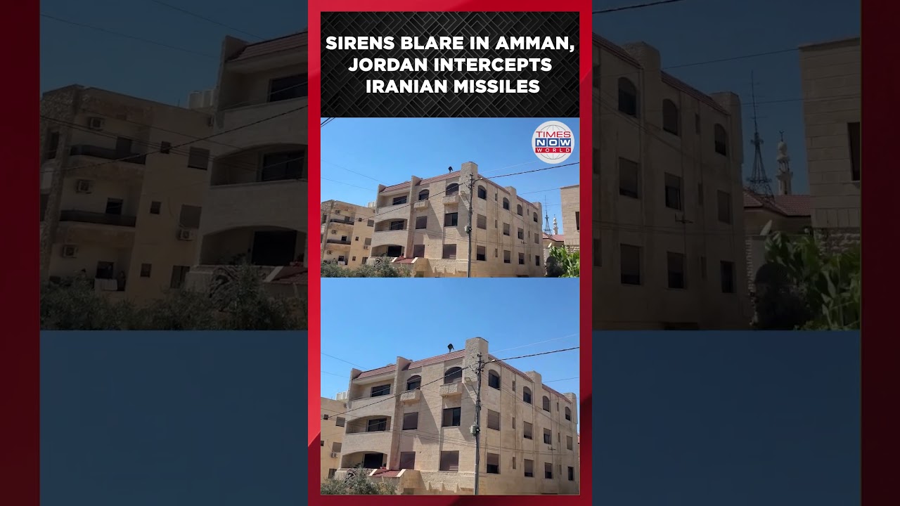 WATCH: Jordan Intercepts Iran Missiles, Sirens Blare in Amman Amid US-Tehran Escalation