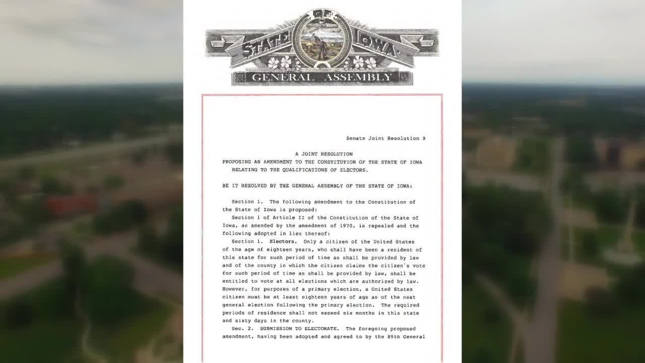 Election 2024: Iowans to decide on constitutional amendment on voting age