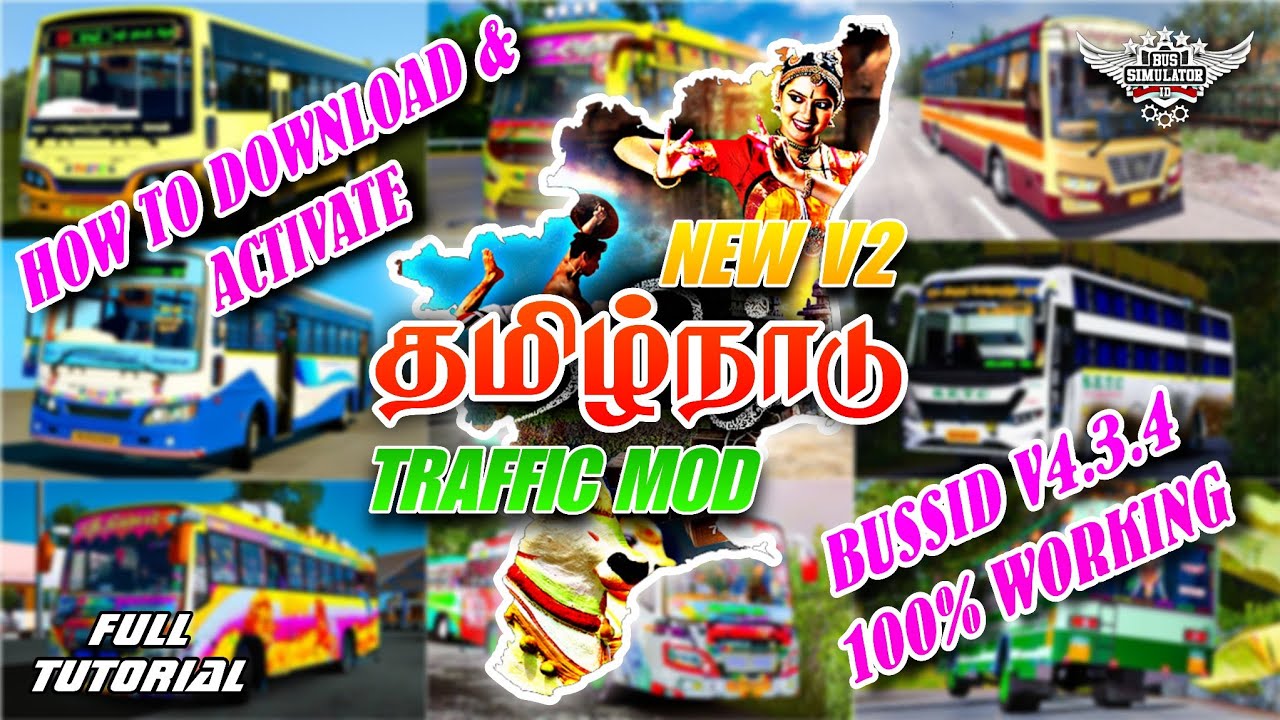 New தமிழ்நாடு V2 Traffic Mod How To Download|Activate Fullreview Bussid V4.3.4 #rsgamingupdates #bus