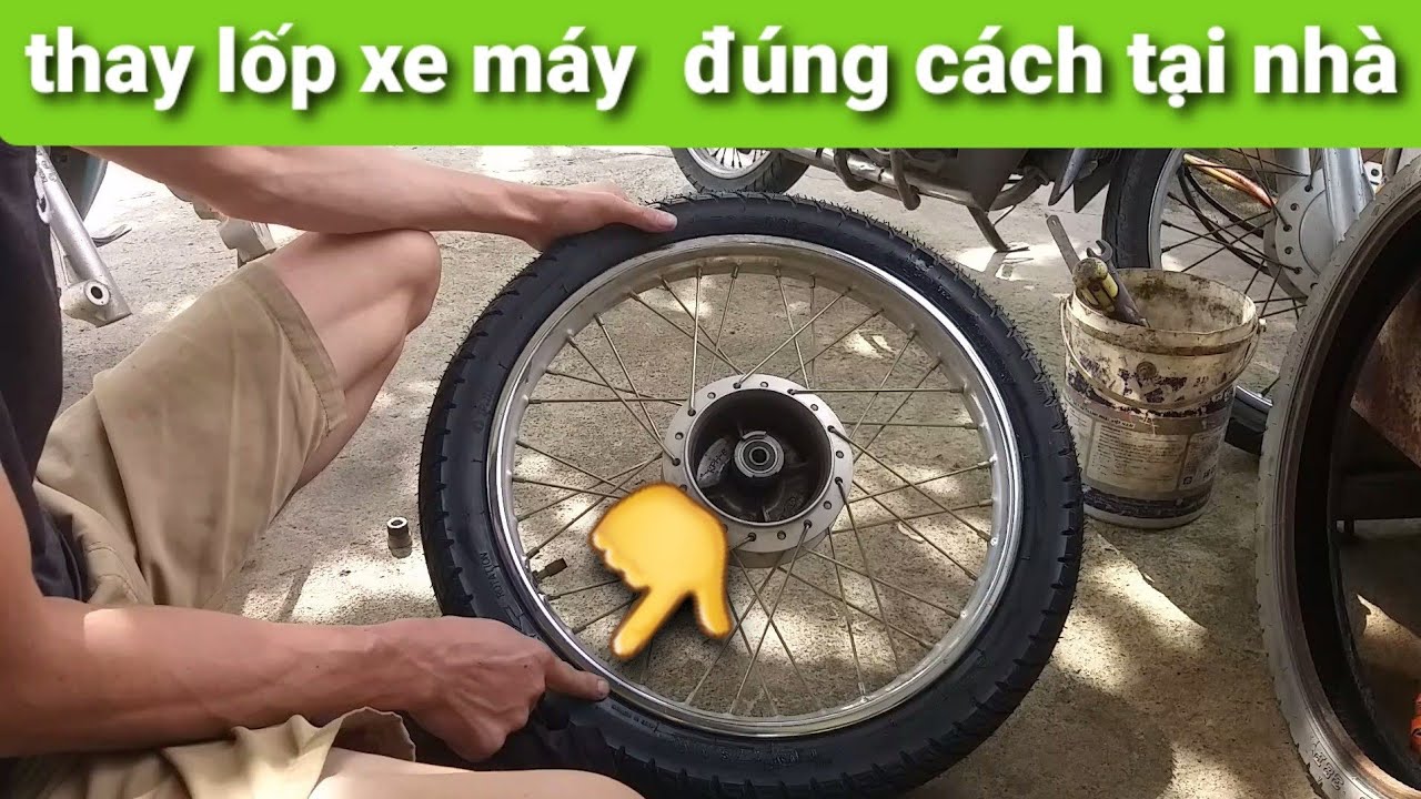 hướng dẫn thay săm lốp xe máy đúng cách tại nhà