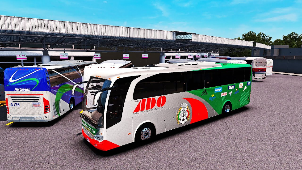 Autobús de la Selección Mexicana ADO Marcopolo Multego en Ciudad de México | Mercedes Benz ATS