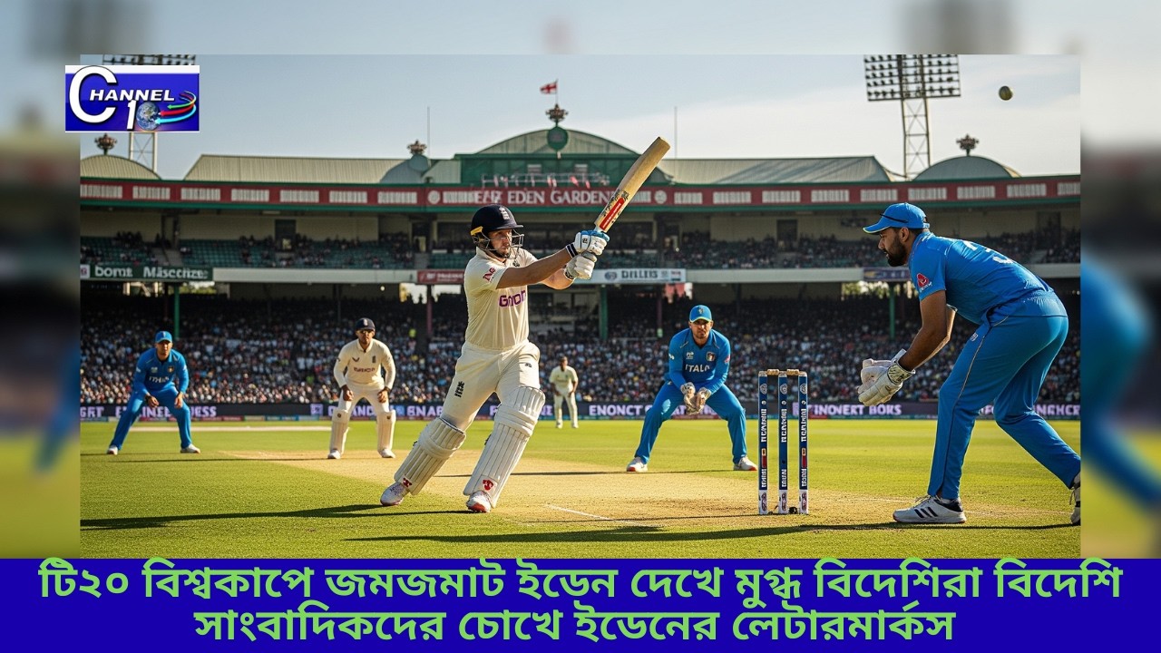 টি২০ বিশ্বকাপে জমজমাট ইডেন দেখে মুগ্ধ বিদেশিরা বিদেশি সাংবাদিকদের চোখে ইডেনের লেটারমার্কস