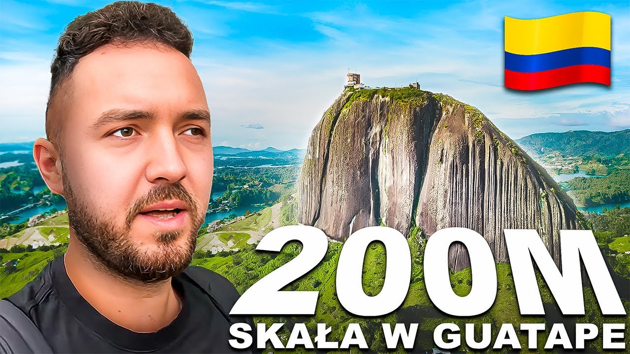 OGROMNA 200 METROWA SKAŁA POŚRODKU JEZIOR !! // KOLUMBIA