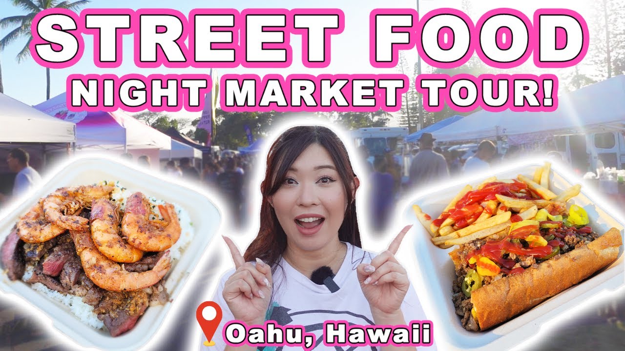NIGHT MARKET FOOD TOUR! || [Oahu, Hawaii] Support Local at Night Market Central!