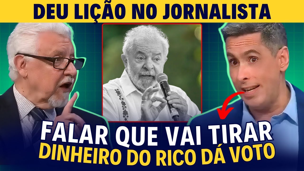 Jornalista repete NARRATIVA do Lula e ganha AULA de Flávio Augusto