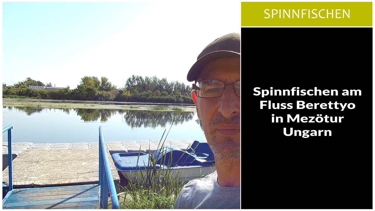 Spinnfischen am Fluss Berettyo in Mezötur Ungarn