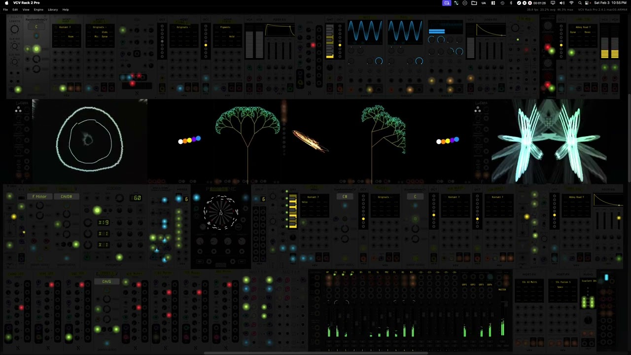 VCV Rack Generative Melodic Sequences - Spitfire Audio / Arturia Pigments