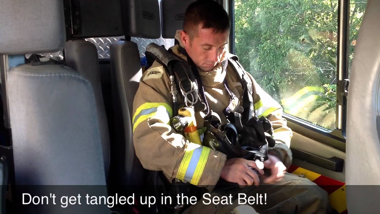 Basic Firefighter Training - Don SCBA in Apparatus Seat