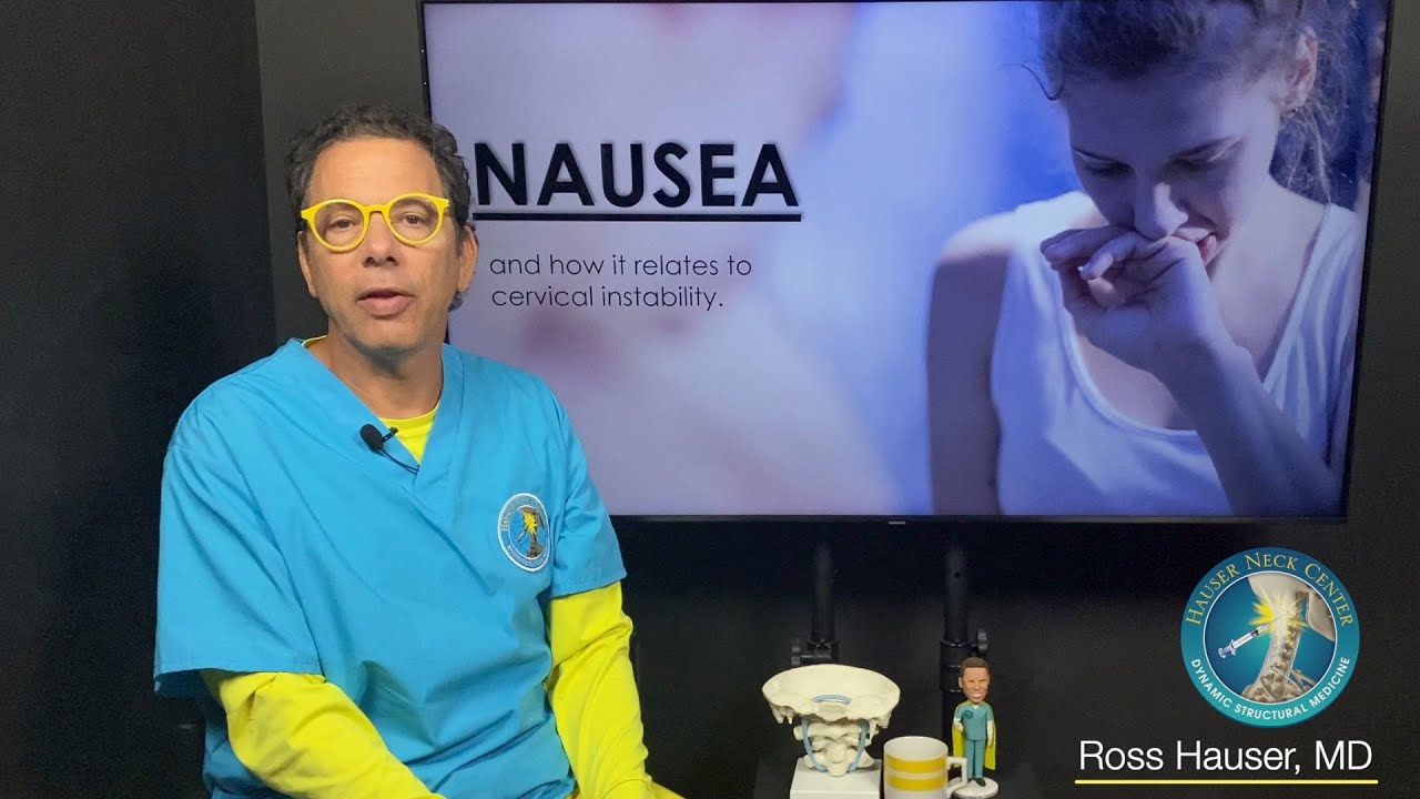 Nausea caused from neck instability- the cervical spine and vagus nerve connection