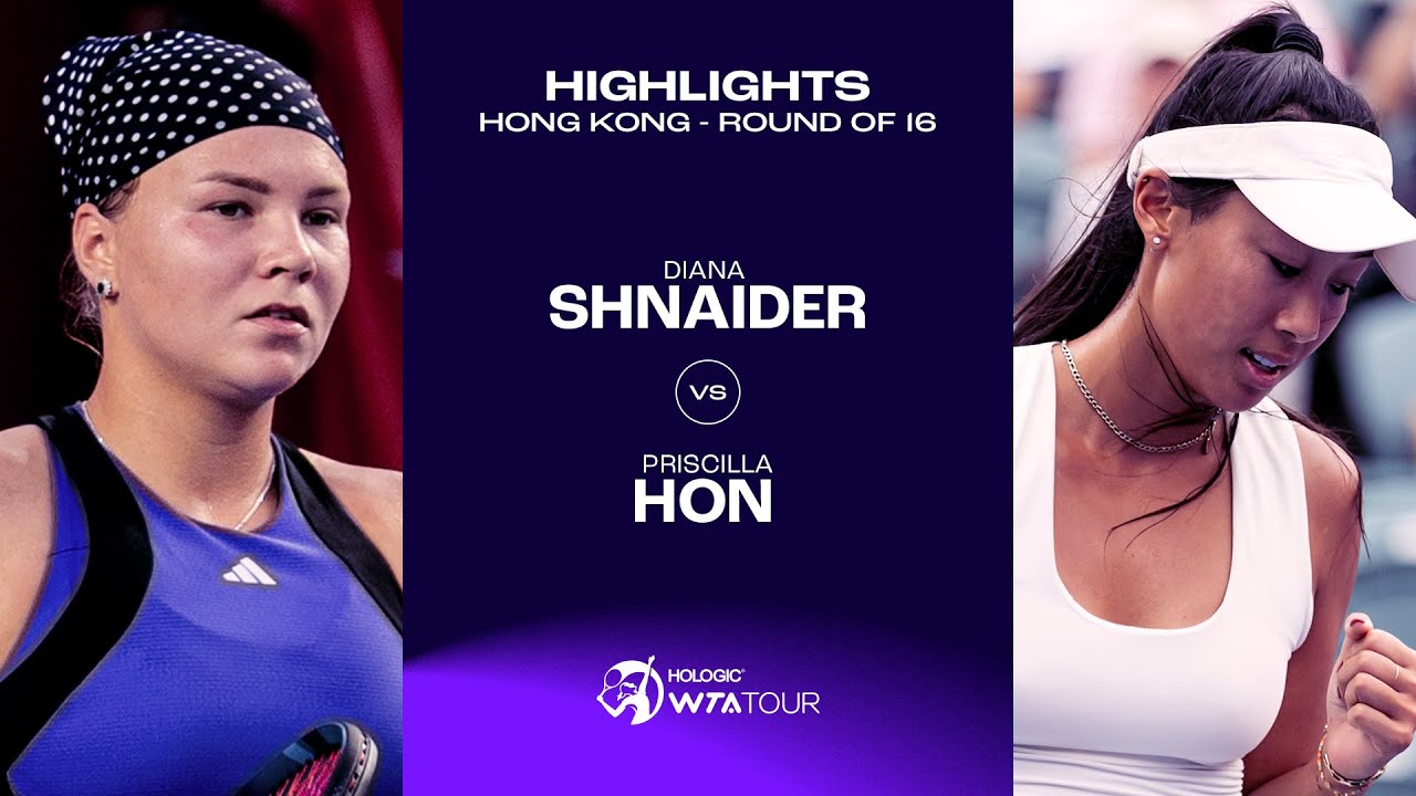 Diana Shnaider vs. Priscilla Hon | 2024 Hong Kong Round of 16 | WTA Match Highlights