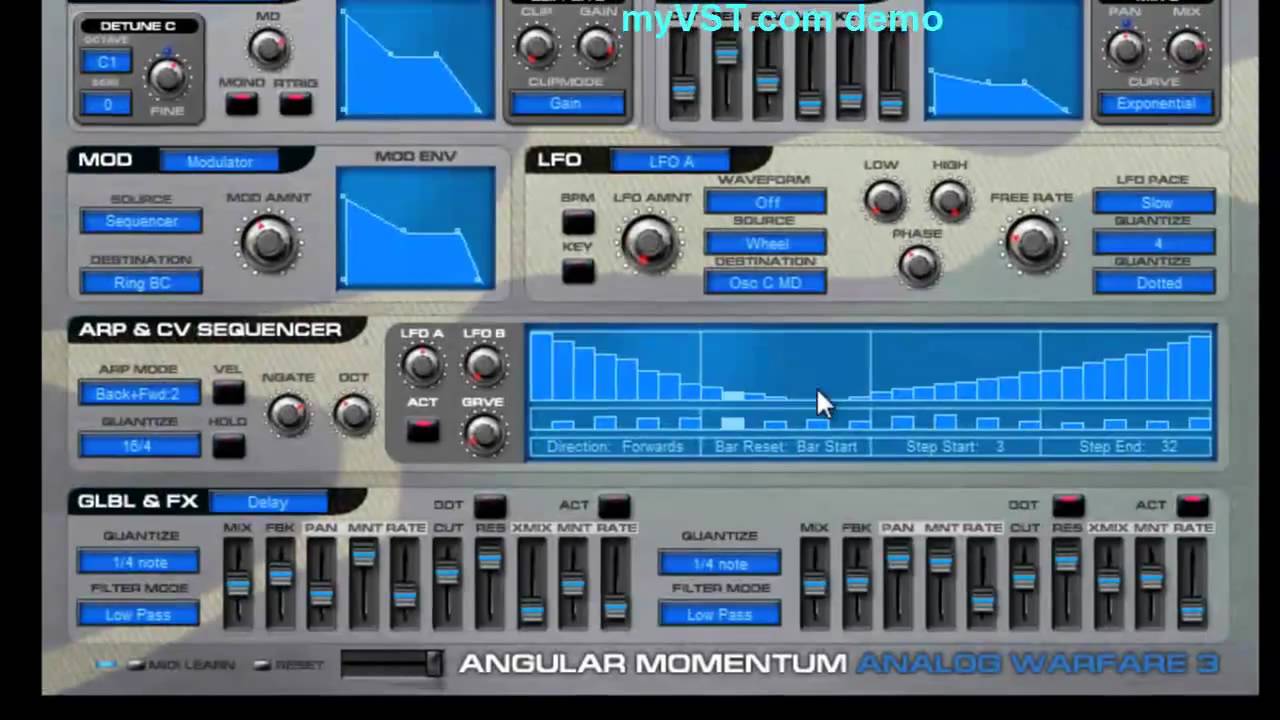 Analog Warfare - Free VST - myVST Demo