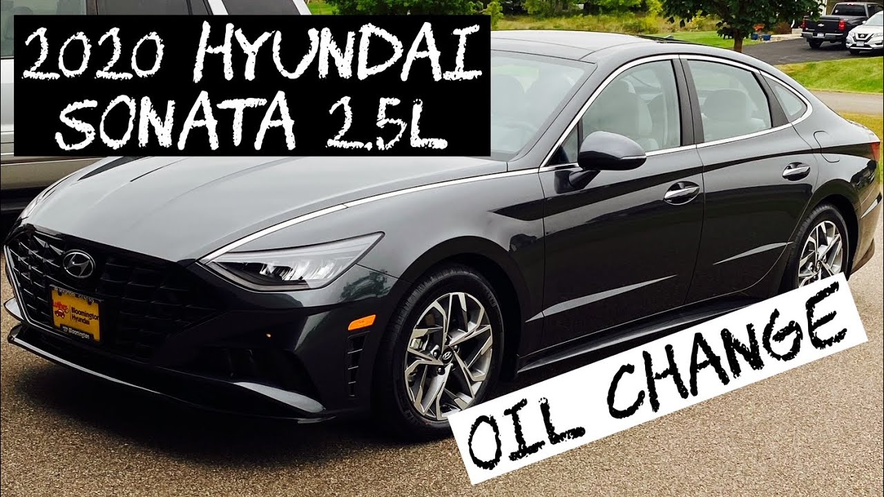 Замена масла в Hyundai Sonata 2.5 без турбонаддува 2020 года выпуска