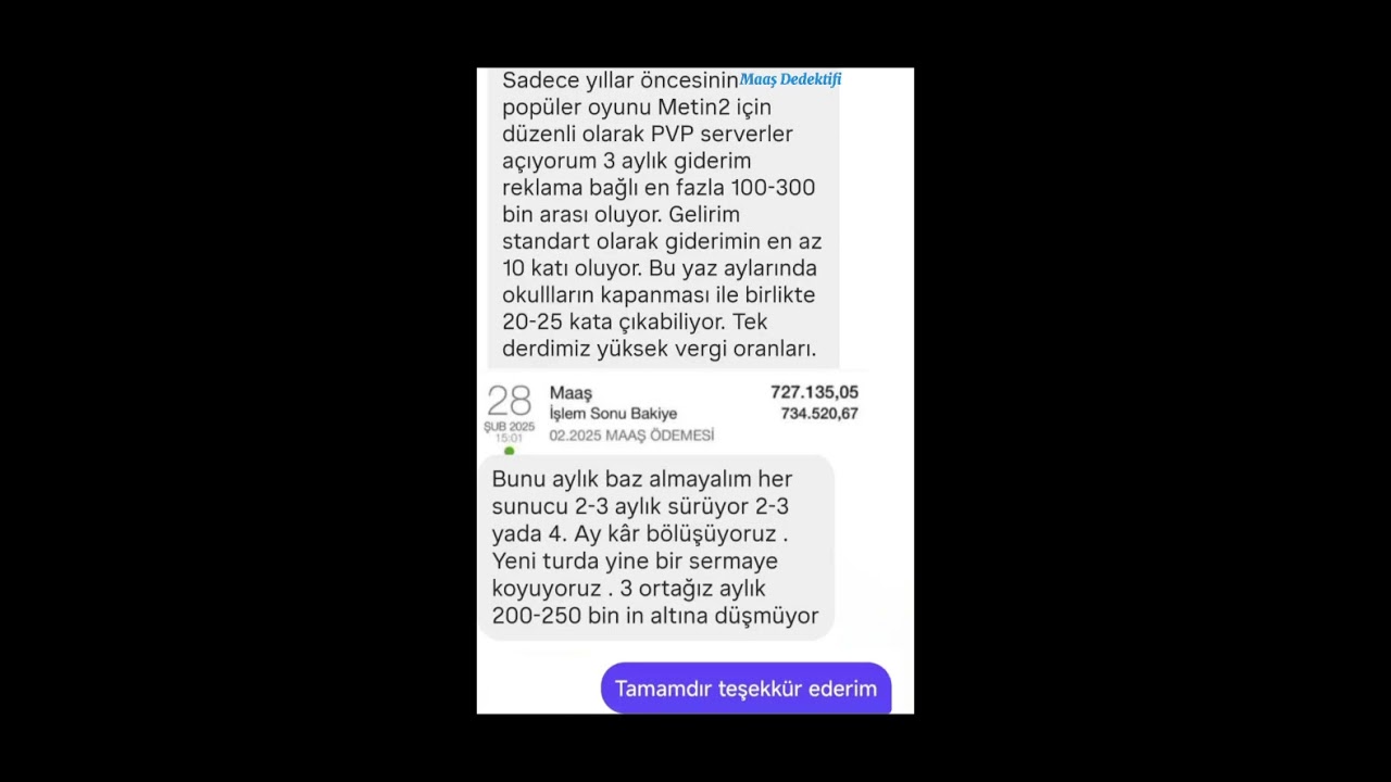 Metin2'de PVP Server A&ccedil;an Bir Kişinin Kazancı Ne Kadar Olur?  #meslek #kazan&ccedil; #maaş