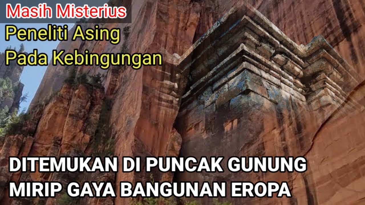 Para peneliti terheran-heran dengan Candi mirip gaya bangunan Eropa di Puncak Gunung