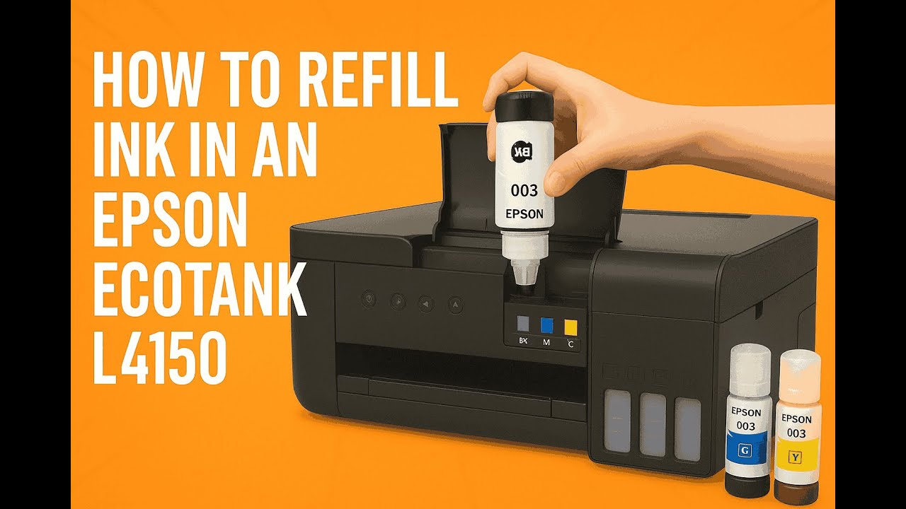 How to Refill Ink in an Epson EcoTank L4150