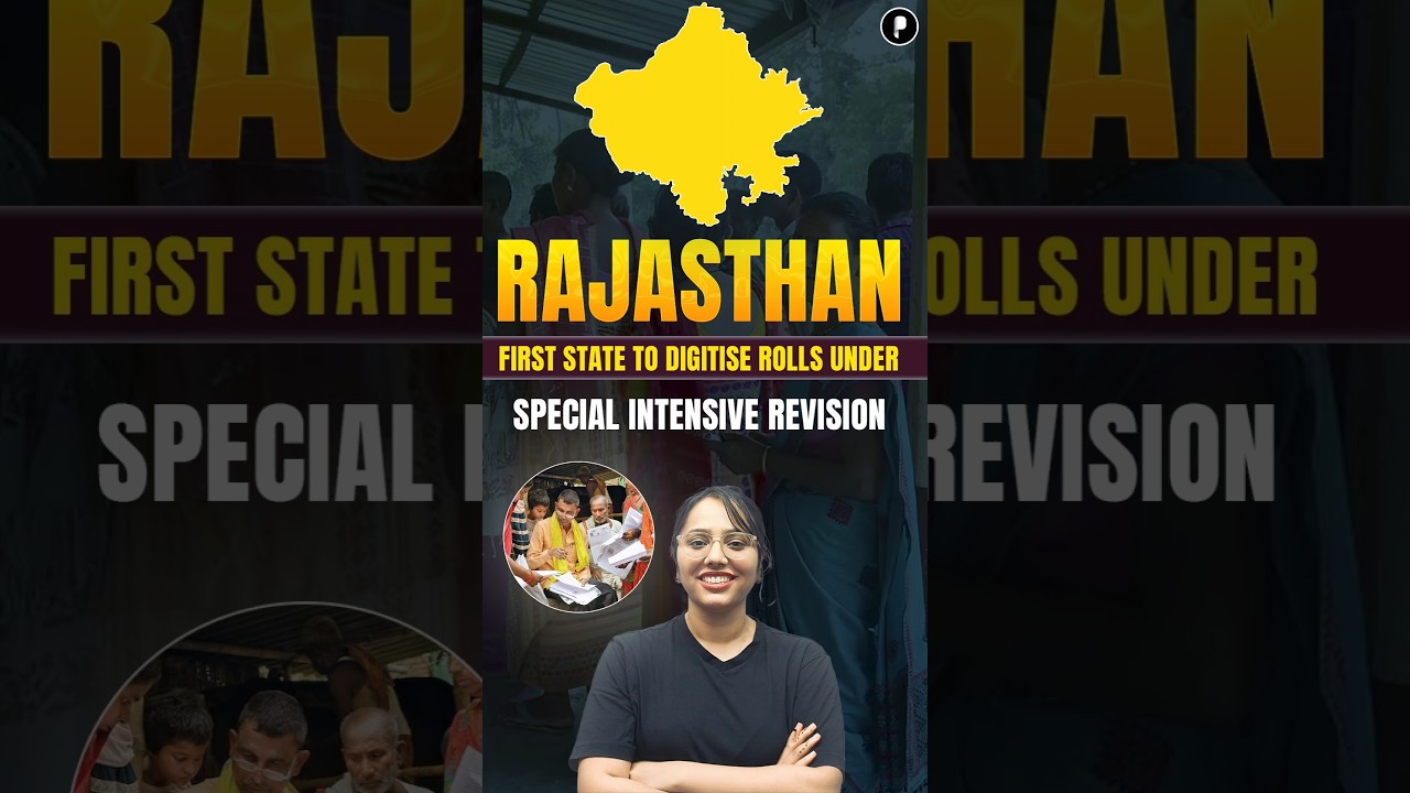 Rajasthan Becomes First State to Digitise Electoral Rolls | Special Intensive Revision