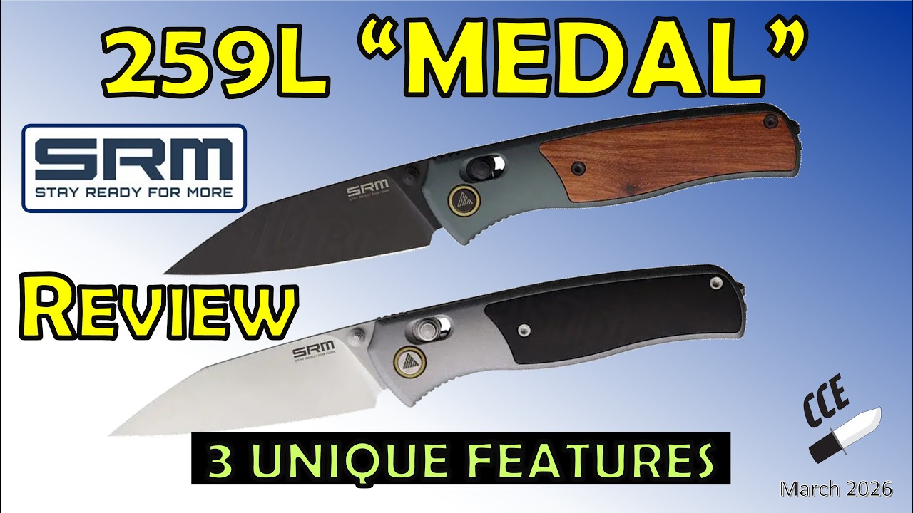 Медаль SRM #knifereview Model 259L - ТРИ ОЧЕНЬ УНИКАЛЬНЫЕ ОСОБЕННОСТИ