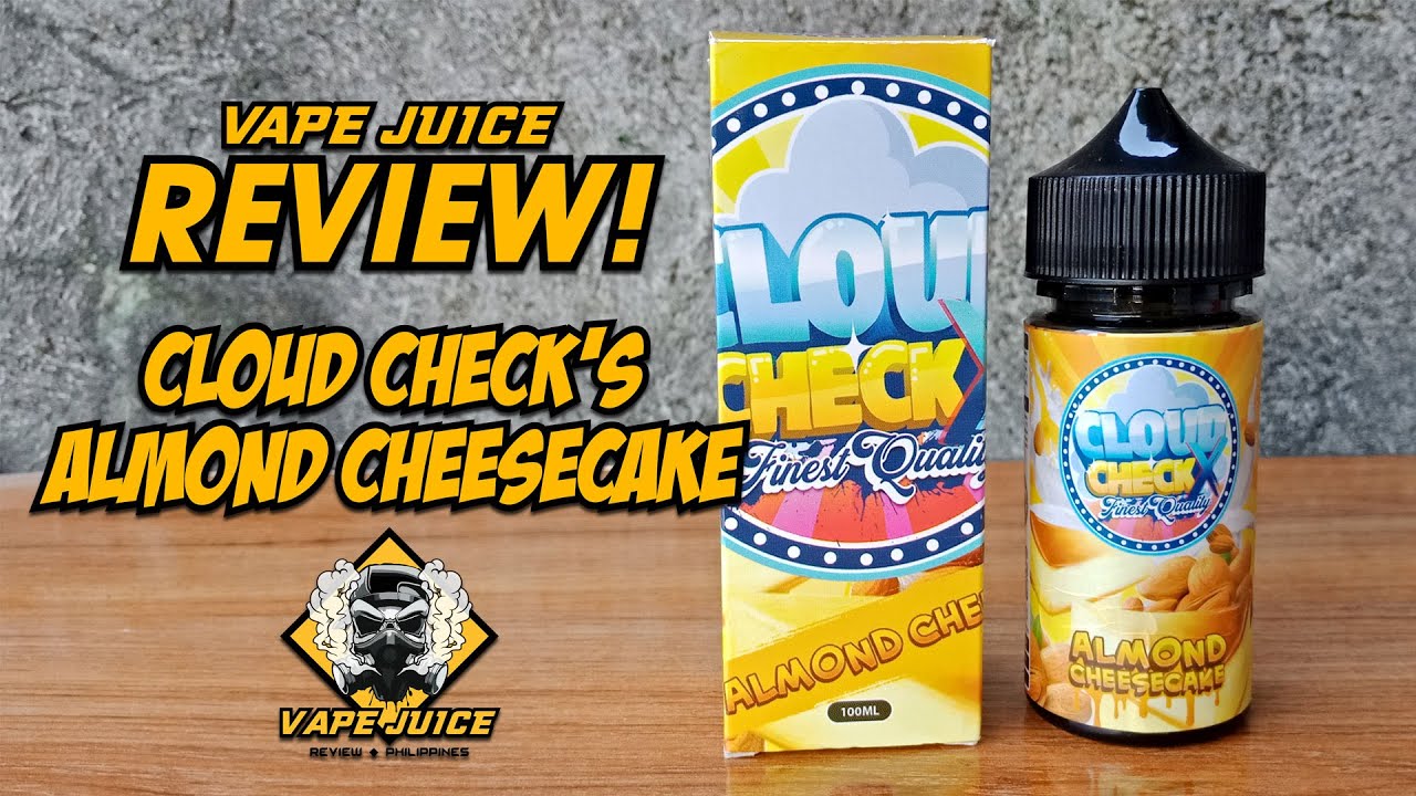 Review on Cloud Check Almond Cheesecake Vape Juice or eJuice