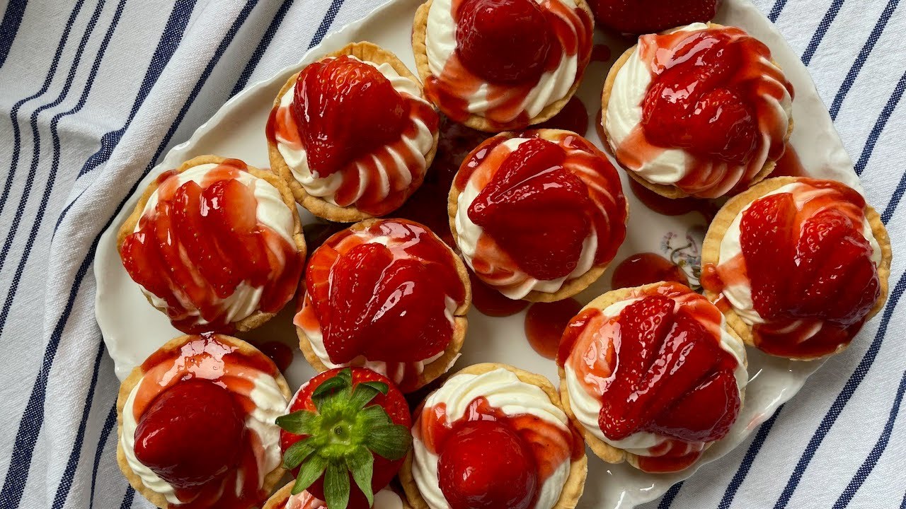 How to make DELICIOUS gluten free strawberry tarts