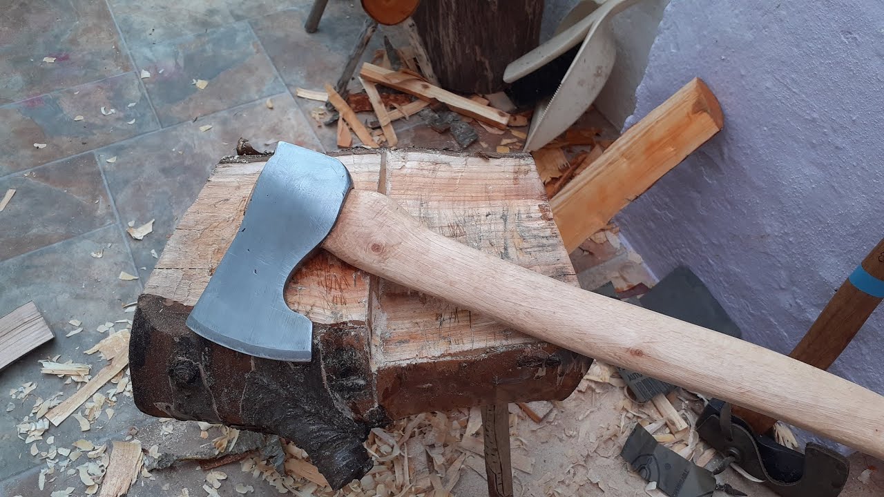 Making a bushcraft axe with 3 easy mods / Bushcraft balta keszul!