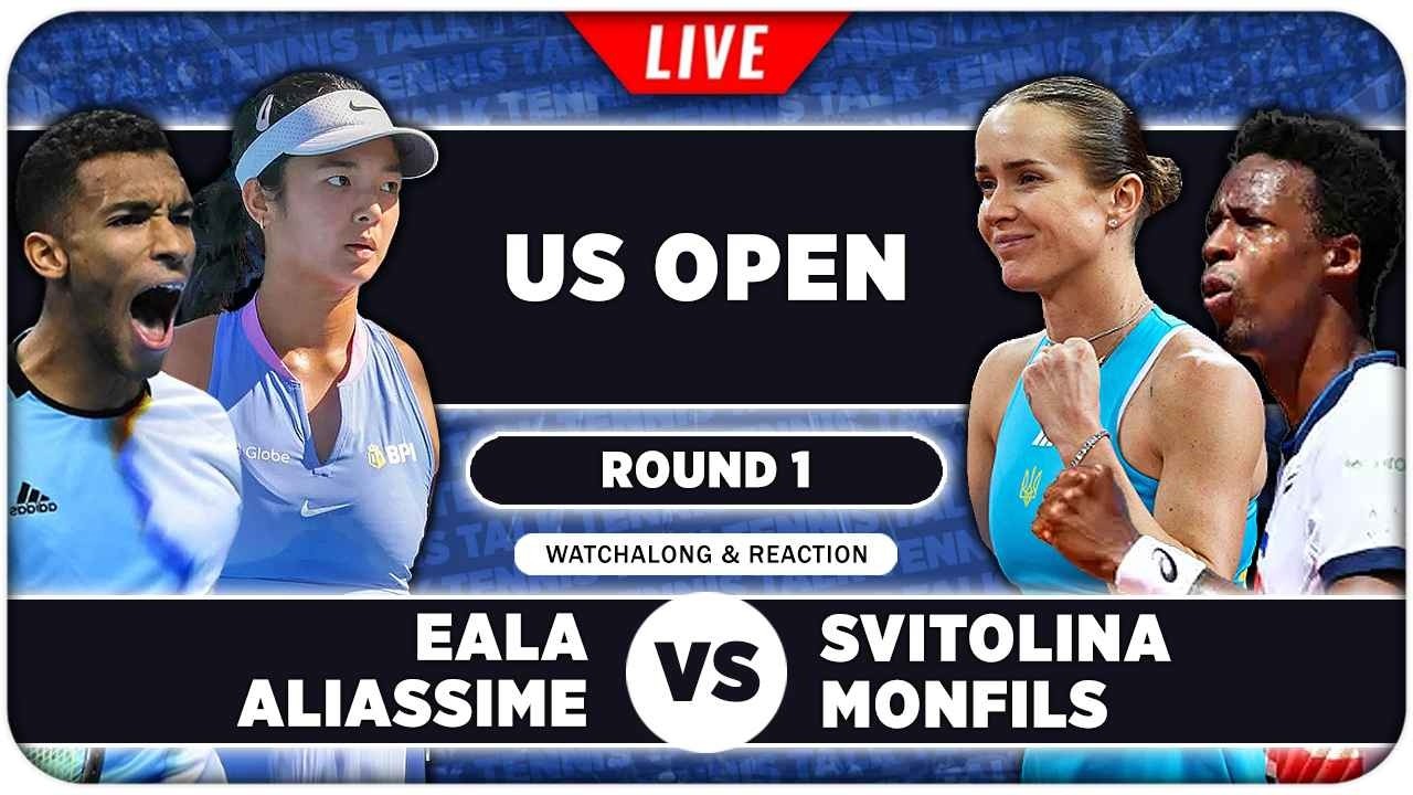 EALA / ALIASSIME vs SVITOLINA / MONFILS &bull; US Open 2026 Mixed Doubles &bull; LIVE Tennis Watchalong
