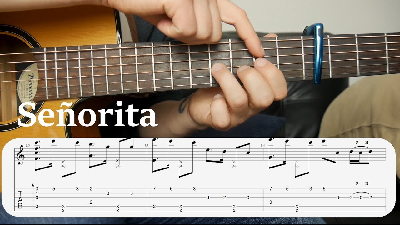 Learn to Play - Señorita (Shawn Mendes, Camila Cabello)  - Fingerstyle Guitar Tutorial