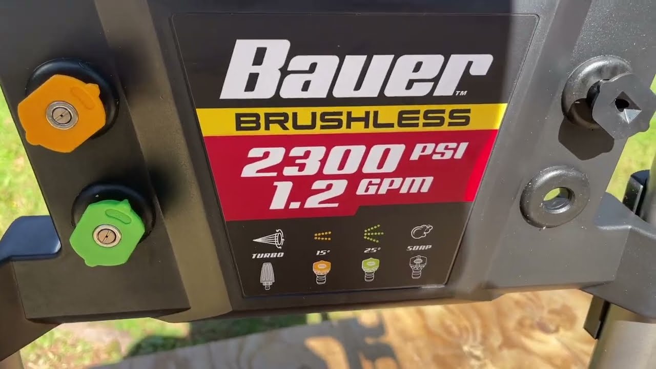 Настройка электрической мойки высокого давления Bauer 2300psi, полный обзор, тестирование - Harbo...
