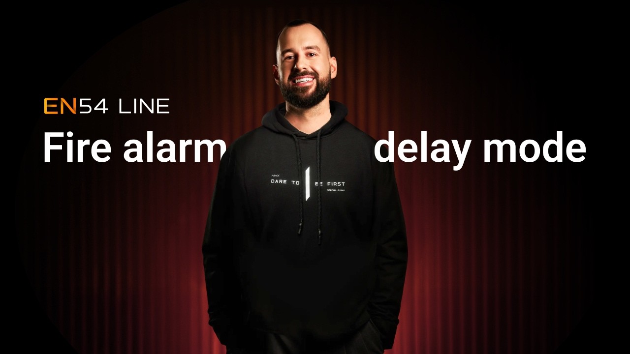 Reduce false firefighter call-outs with Ajax Fire alarm delay mode