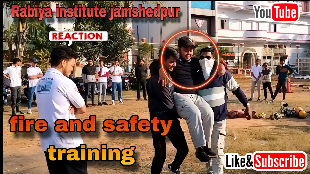 Rabiya institute jamshedpur || fire and safety training 👷 || emergency training safety officer