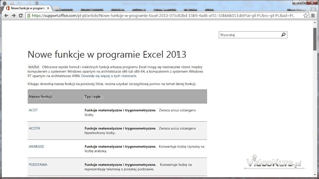 Kurs Excel 2013 - co nowego w Excelu 2013?