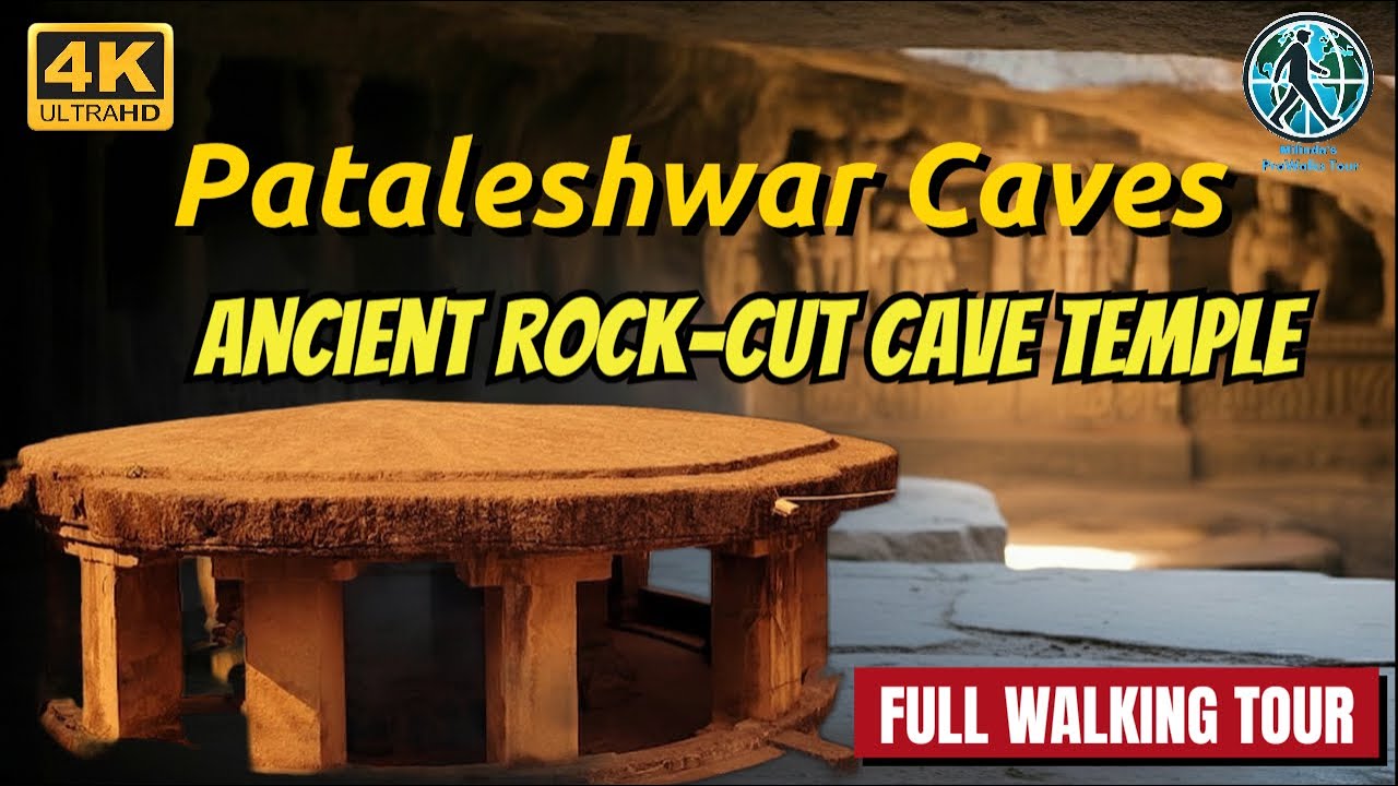 Full Walking Tour of Pataleshwar Caves Pune | Ancient Rock-Cut Cave Temple Maharashtra India