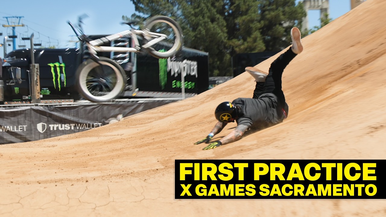 ПЕРВАЯ ТРЕНИРОВКА В ДЕРТ-ДЖАМПИНГЕ И ПАРКЕ &mdash; X GAMES SACRAMENTO 2026