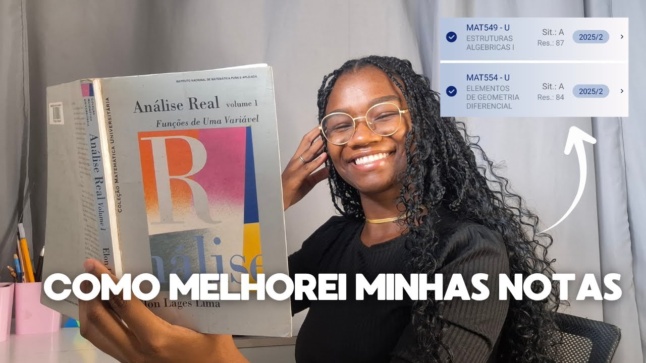 🔥Minhas NOTAS do semestre na PÓS em MATEMÁTICA: aprendi a ESTUDAR CERTO (e as notas melhoraram)