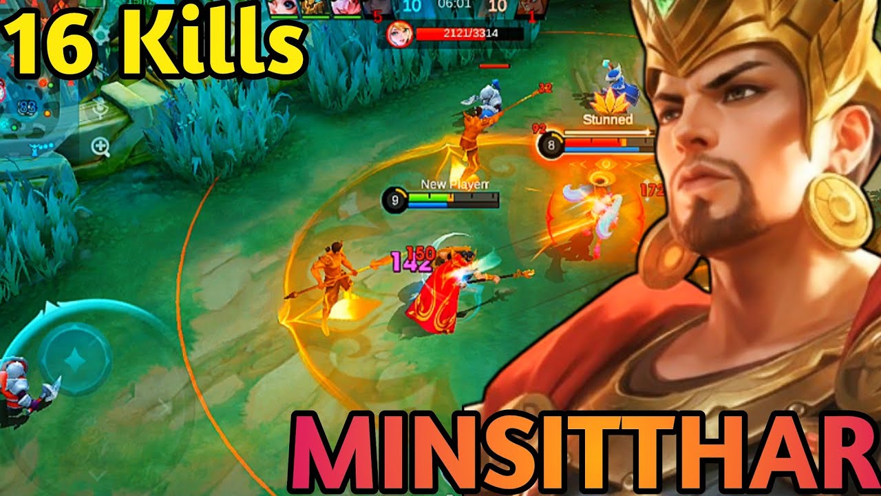 16 Kills DOMINATION!! Minsitthar Huge AOE Control | Legendary Ranked Gameplay | MLBB 5v5